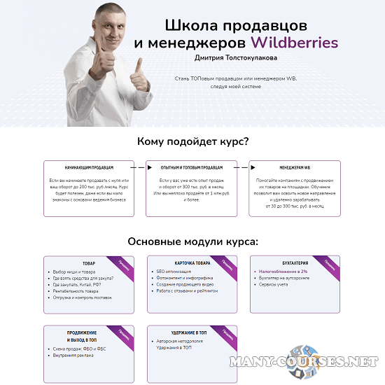 Дмитрий Толстокулаков - Школа продавцов и менеджеров Wildberries (2023)